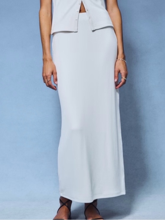 Abercrombie & Fitch Dresses & Skirts - Abercrombie & Fitch Light Blue Ribbed Maxi Skirt